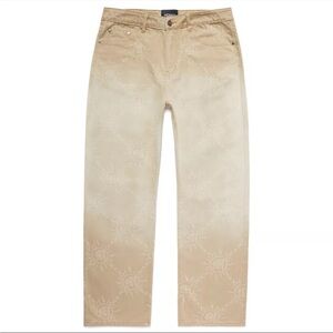 Menace Los Angeles Loose Fit Straight Jeans Mens Size 28x32 Brown Gradient Wash